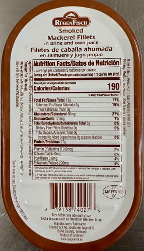 RuegenFisch - Smoked Mackerel Fillets in brine and own juice - Image 3