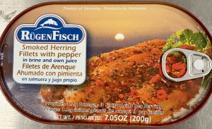 RuegenFisch - Smoked Herring Fillets with pepper in brine and own juice
