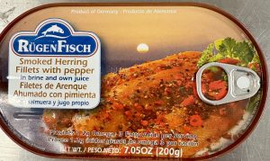 RuegenFisch - Smoked Herring Fillets with pepper in brine and own juice