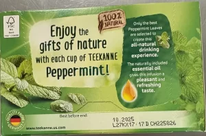 Teekanne Pepper Mint Tea Bags - Image 3