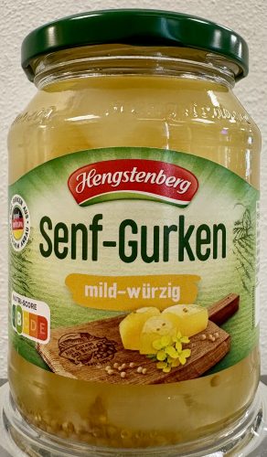 Hengstenberg Senf Gurken -Mustard Pickles 12.5 oz