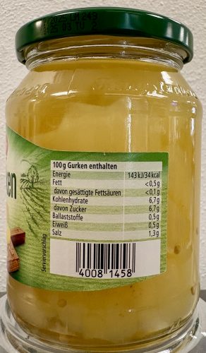 Hengstenberg Senf Gurken -Mustard Pickles 12.5 oz - Image 3