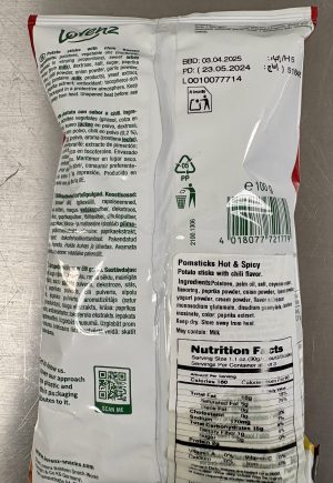 Lorenz Pom Sticks Hot & Spicy 3.53 oz - Image 3