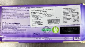 Milka Weiße Schokolade White Chocolate 90g - Image 3