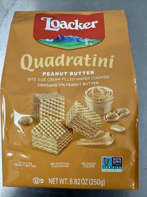 Loacker Quadratini PEANUT BUTTER Wafer 8.82 oz