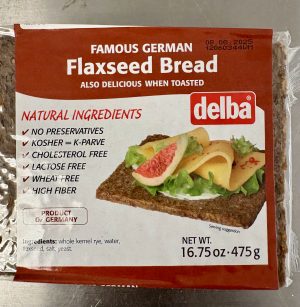 Delba - FAMOUS GERMAN Flaxseed Bread 16.75 oz