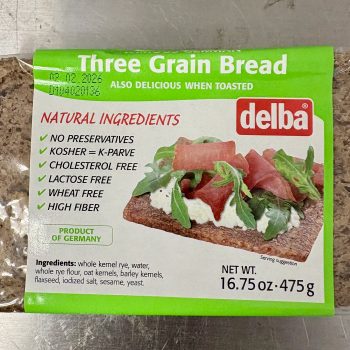 Delba - Three Grain Bread 16.75 oz
