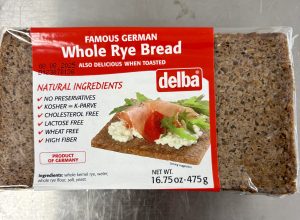 Delba - Whole Rye Bread 16.75 oz