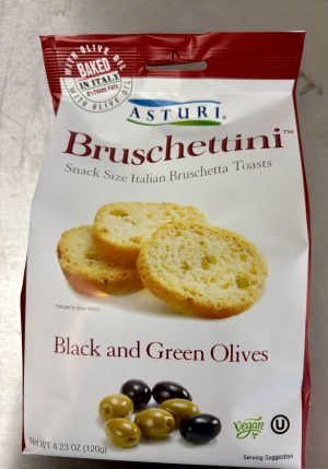 ASTURI Bruschettini Black and Green Olives 4.23 oz