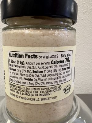 Krinos TARAMO SALATA GREEK STYLE CAVIAR SPREAD 8 oz - Image 3