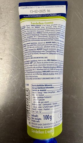 Larsen Sardellen Creme Anchovy spread 100g - Image 3
