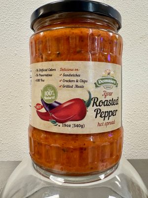 Domasen Ajvar Roasted Pepper hot spread 19 oz