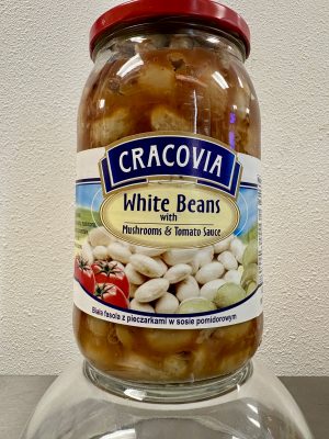 Cracovia White Beans with Mushrooms & Tomato Sauce 15.74 oz