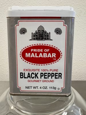 Pride of Malabar 100% Pure Ground Black Pepper  5 oz