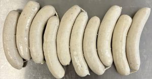 Cooked Bratwurst German Recipe 10-Pack vacuumed
