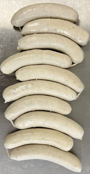Weisswurst German Recipe 10-Pack vacuumed
