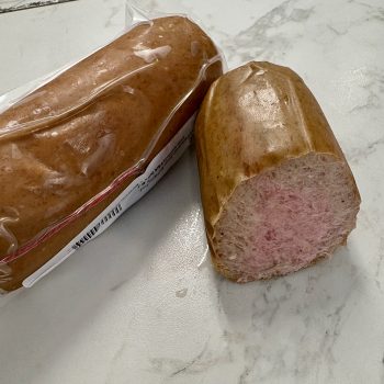 Fine Teewurst Made with Rum Uncooked - Pork Beef 0.5 lb vacuumed