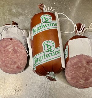 German Jagdwurst Pork & Beef - 0.5 lb vacuum sealed