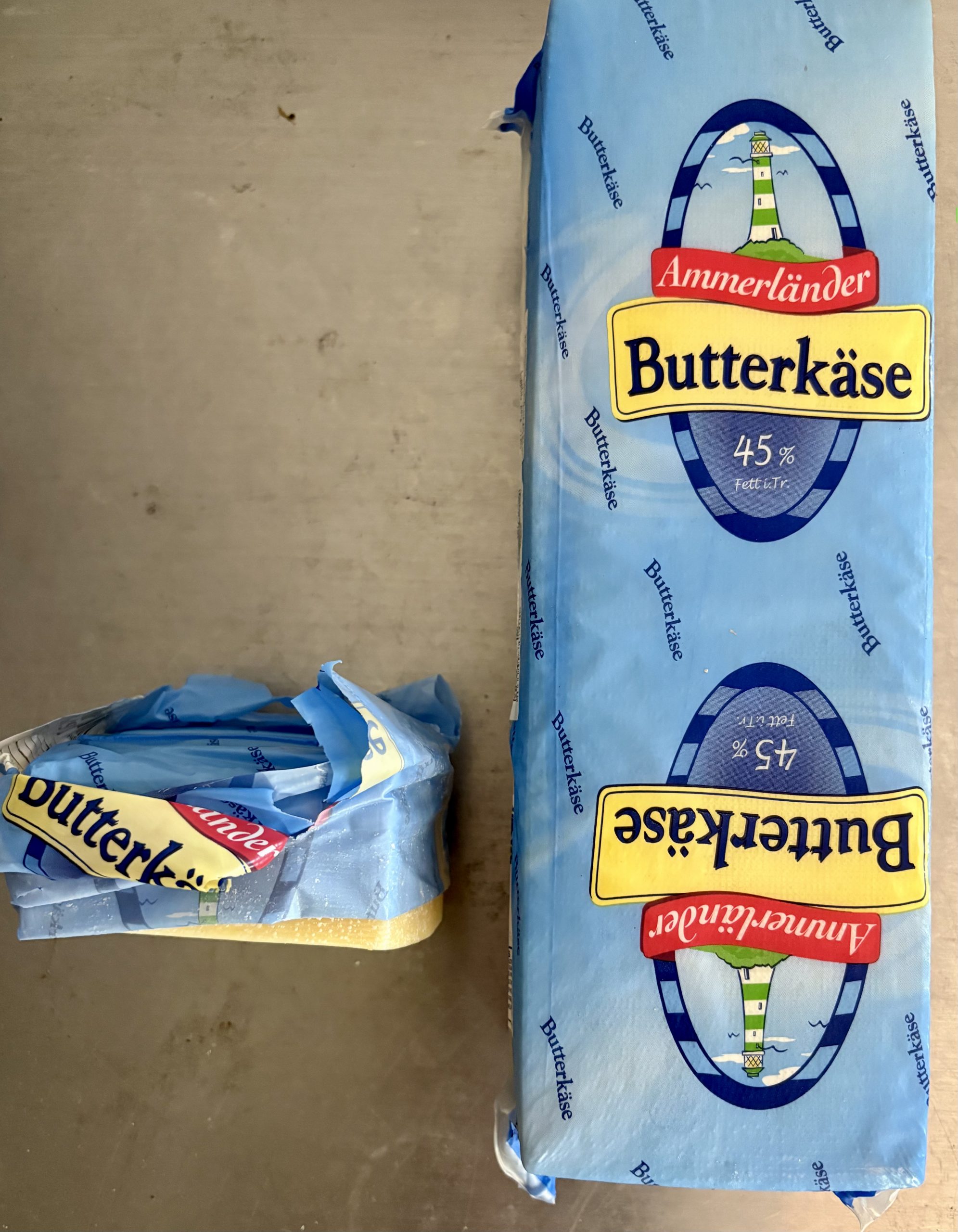 Ammerlaender Butter Cheese imported from Germany - 6.6-6.8 lb vacuum sealed